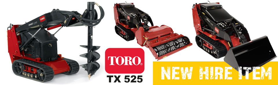 Toro TX525 available to hire at fowlers